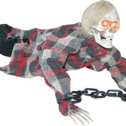 Morris Costumes Halloween Props/Decoration 46cm Animated Crawling Ghoul Zombie Reaper In Chain Halloween Decoration 6 Morris Costumes Halloween Props/Decoration 46cm Animated Crawling Ghoul Zombie Reaper In Chain Halloween Decoration