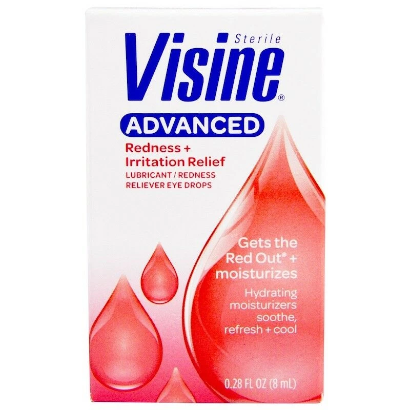 IHerb Health & Beauty Visine Advanced Sterile Lubricant Redness Reliever Eye Drops 8ml 1 IHerb Health & Beauty Visine Advanced Sterile Lubricant Redness Reliever Eye Drops 8ml