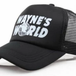 AliExpress Hats & Headpieces WAYNES WORLD Black TRUCKER MESH Cap Movie Costume 90s Party Dress-up Hat