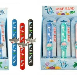 MDI 3X Jelly Fish Shark Wrist Snap Slap Bands Kids Party Favor Novelty Toys NEW Party Supplies