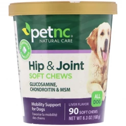 IHerb Costumes Petnc NATURAL CARE Hip & Joint All Dog Liver Flavor 90 Soft Chews Pet Vitamins