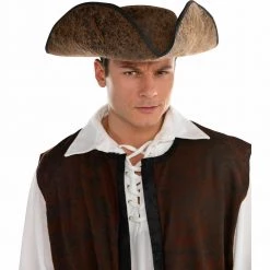 Balloon Agencies Ahoy Matey Brown Pirate Costume Hat Costume Accessories