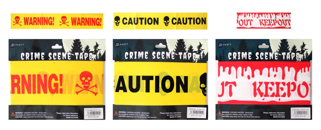 JD Party Police Line Crime Scene Caution Warning Keepout Halloween Decoration 1 JD Party Police Line Crime Scene Caution Warning Keepout Halloween Decoration