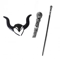 JD Adult Womens Maleficent Mistress Of Evil Queen Headpiece Halloween Black Cape 7 JD Adult Womens Maleficent Mistress Of Evil Queen Headpiece Halloween Black Cape