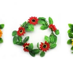 JD Party Flower Sunflower Crown Head Wreaths Fairy Girls Ladies Hair Accessory