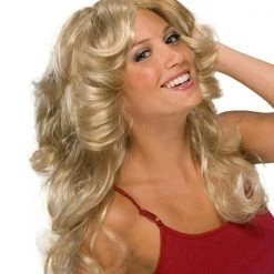 Rubie's Wigs 70s Disco Fox Deja Vu Long Blonde Wavy Hair Ladies Wig Costume Accessory
