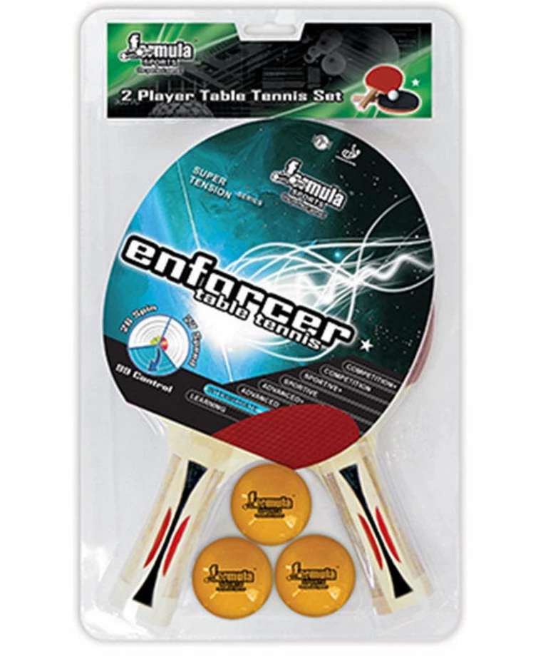ABT Home & Garden Formular Sports 2 Players Table Tennis Ping Pong Set With 2 Rackets & 3 Balls 1 ABT Home & Garden Formular Sports 2 Players Table Tennis Ping Pong Set With 2 Rackets & 3 Balls