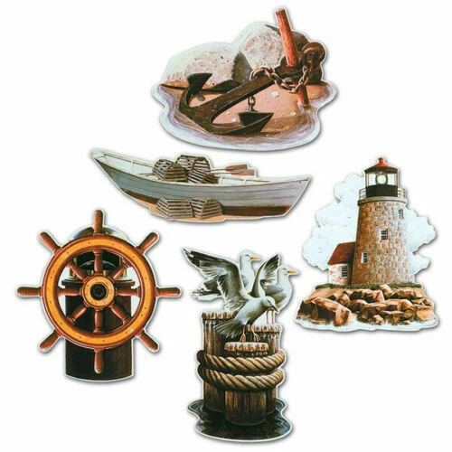 Beistle Assorted Nautical Themed Cutouts Pk 5 Party Decoration Props Party Supplies 1 Beistle Assorted Nautical Themed Cutouts Pk 5 Party Decoration Props Party Supplies