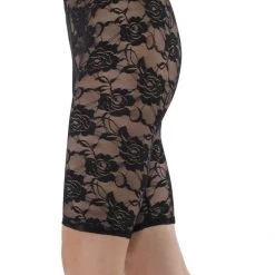 Smiffys Costume Accessories Disco Madonna Pop Icon Rock 80s Lace Black Bike Shorts Leggings Costume Accessory