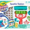 ABT Home & Garden Crayola Glitter Dots Sparkle Work Craft Station Tools Mat Glitter Trinket Box