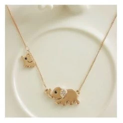 AliExpress Fashion Jewelry Elephant Family Charming Crystal Chain Ladies Necklace 5 AliExpress Fashion Jewelry Elephant Family Charming Crystal Chain Ladies Necklace