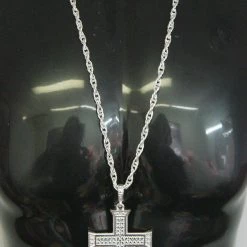 Unbranded Cross Necklace Priest Nun Goth Vampire Costume Accessory | Silver Or Gold