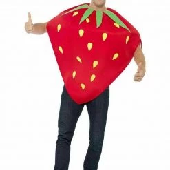 Smiffys CA298 Strawberry Costume Ladies Mens Unisex Novelty Fruit Fancy Red Farm Outfit Costumes 7 Smiffys CA298 Strawberry Costume Ladies Mens Unisex Novelty Fruit Fancy Red Farm Outfit Costumes