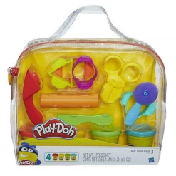 ABT Home & Garden Hasbro Play-Doh Starter Set 9 Tools 4 Play-Doh Colours In A Storage Bag