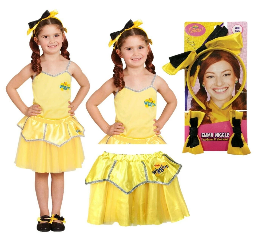 Rubie's Emma The Wiggles Yellow Ballerina Top Skirt Headband And Bow Girls Costume 1 Rubie's Emma The Wiggles Yellow Ballerina Top Skirt Headband And Bow Girls Costume