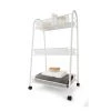 Kmart Home & Garden 3 Tier Bathroom Cosmetics Trolley Storage Cart Rack Shelf Organiser | WHITE
