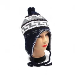 JD Party Costume Accessories Fashionable Beanie Hat With Strings Assorted Designs Ladies Knitted Beanie