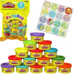 ATD Home & Garden Hasbro Play-Doh Party Bag Includes 15 Tubs And 16 Stickers Assorted Colours