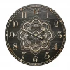 MAL 58cm Hamptons Style Luxe Decor Moroccan Wooden Wall Clock Mandala