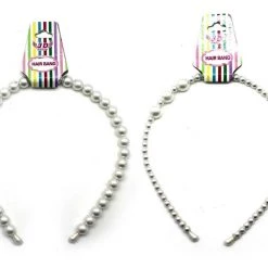 JD Health & Beauty Faux Pearl Beads Hair Band Head Band Party Tiara Ladies Girls Hair Accessory