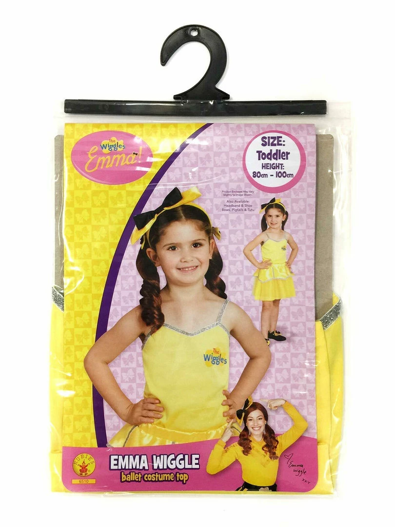 Rubie's Yellow Wiggle Emma Ballerina Tutu Skirt Footless Tights Jumper Wiggles Costume 9 Rubie's Yellow Wiggle Emma Ballerina Tutu Skirt Footless Tights Jumper Wiggles Costume