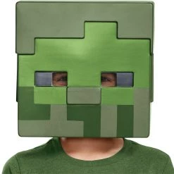 Morris Costumes Costume Accessories Alex Zombie Minecraft Vacuform Costume Mask