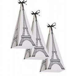 Balloon Agencies Party In Paris Cone Shaped Eiffel Tower Treat Boxes 8pk Party Supplies