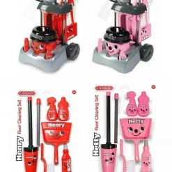 ATD Casdon Toy Henry Hetty Floor Cleaning Set Deluxe Toy Cleaning Trolley