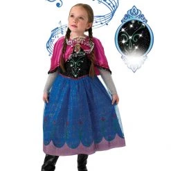 Rubies Deerfield Disney Frozen Ana And Queen Elsa Musical Light Up Size Small 4-6 Girls Costume Costumes