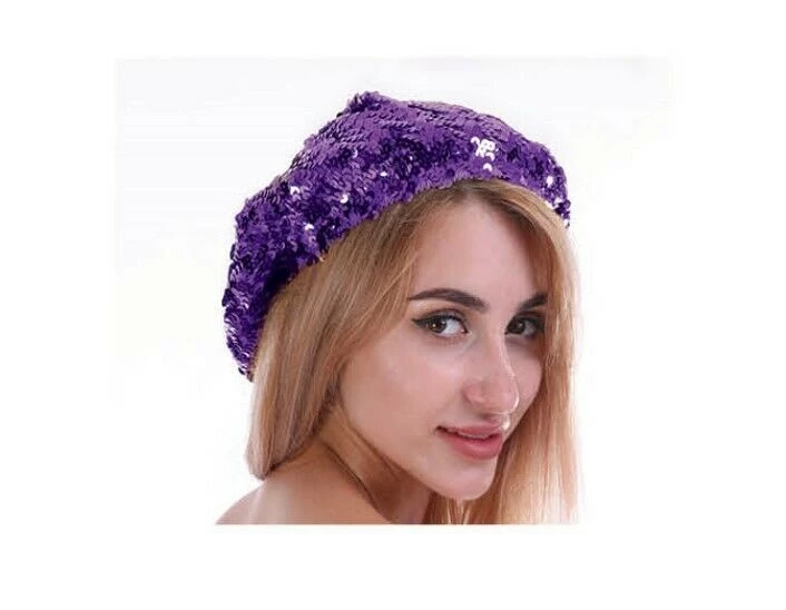 JD Costume Accessories 1 Ladies Girls French 70s Costume Party Dance Disco SEQUINED SEQUINS Hat BERET 6 JD Costume Accessories 1 Ladies Girls French 70s Costume Party Dance Disco SEQUINED SEQUINS Hat BERET