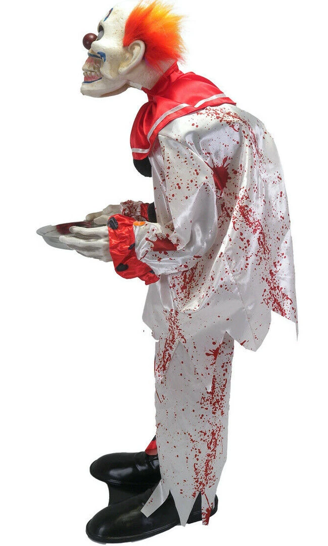 Kmart 95cm Animated Talking Light Up Eyes Pennywise Clown Halloween Prop Halloween Props/Decoration 2 Kmart 95cm Animated Talking Light Up Eyes Pennywise Clown Halloween Prop Halloween Props/Decoration