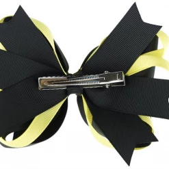 AliExpress Emma Wiggles Yellow & Black Girls Hair Bow Ribbon Hair Clip Health & Beauty