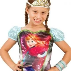 Rubies Deerfield Disney Frozen Princess Anna Girls Tutu Costume Tiara Handcuff Footless Tights 17 Rubies Deerfield Disney Frozen Princess Anna Girls Tutu Costume Tiara Handcuff Footless Tights