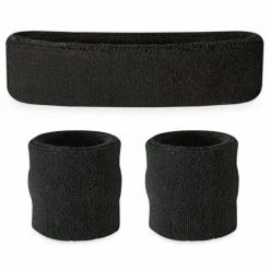 Unbranded Sweatbands Wristbands Headband Sweat Band For Sport Tennis Badminton Yoga Cotton