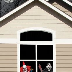 Morris Halloween Props/Decoration Wicked Window Clown Haunted Halloween Decoration