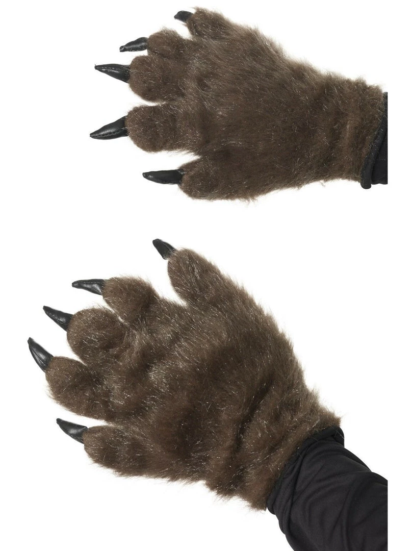 Smifys Hairy Werewolf Wolf Monster Hands Claws Paws Halloween Costume Gloves Costume Accessories 1 Smifys Hairy Werewolf Wolf Monster Hands Claws Paws Halloween Costume Gloves Costume Accessories