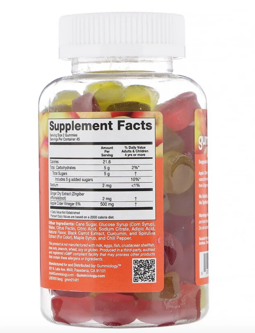 IHerb Gummiology Apple Cider Vinegar Gummies 90 Gummies Health & Beauty 2 IHerb Gummiology Apple Cider Vinegar Gummies 90 Gummies Health & Beauty