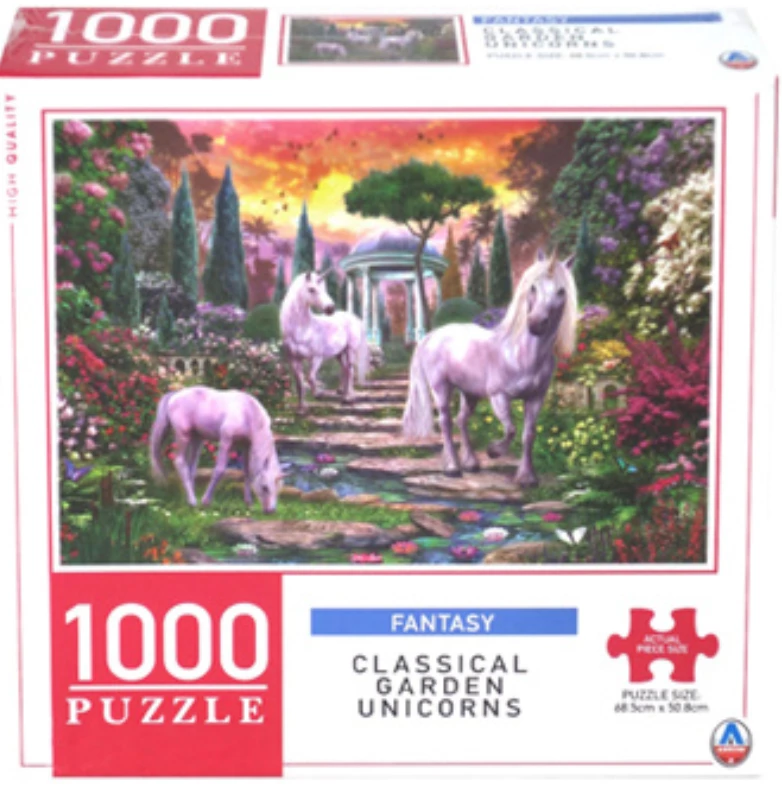 Kmart Art Gallery Classical Unicorns 1000 Piece Jigsaw Puzzle Adult Kids 12 Year Plus 1 Kmart Art Gallery Classical Unicorns 1000 Piece Jigsaw Puzzle Adult Kids 12 Year Plus