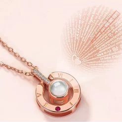 Crazy Crazy & More Crazy Deals 100 Ways I Love You Necklace Roman Numeral Pendant Of Love Gift Rose Gold Silver