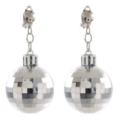 Balloon Agencies 70's Disco Ball Earrings Costume Accessory