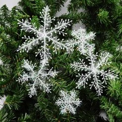 FB Market Place Pack Of 30 White Snowflakes Icle Decorations Christmas Tree Decorations 11cm Diameter Christmas Decorations 10 FB Market Place Pack Of 30 White Snowflakes Icle Decorations Christmas Tree Decorations 11cm Diameter Christmas Decorations