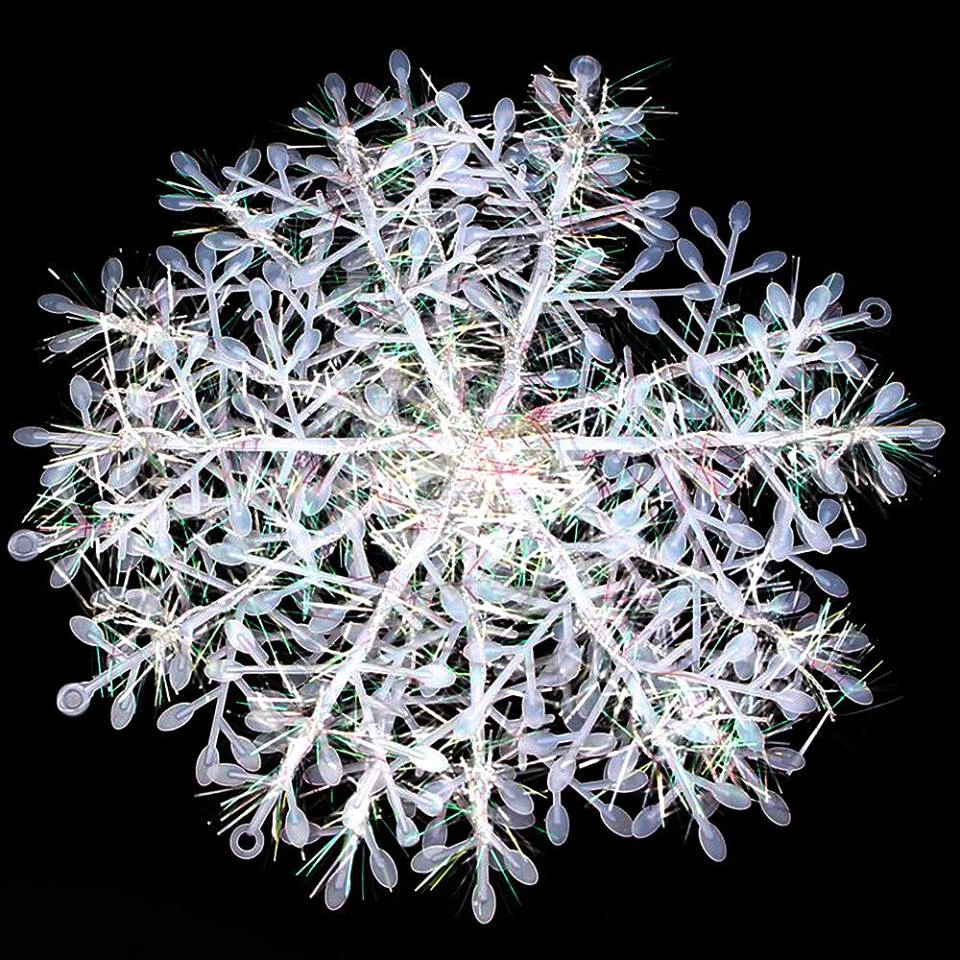 FB Market Place Pack Of 30 White Snowflakes Icle Decorations Christmas Tree Decorations 11cm Diameter Christmas Decorations 5 FB Market Place Pack Of 30 White Snowflakes Icle Decorations Christmas Tree Decorations 11cm Diameter Christmas Decorations