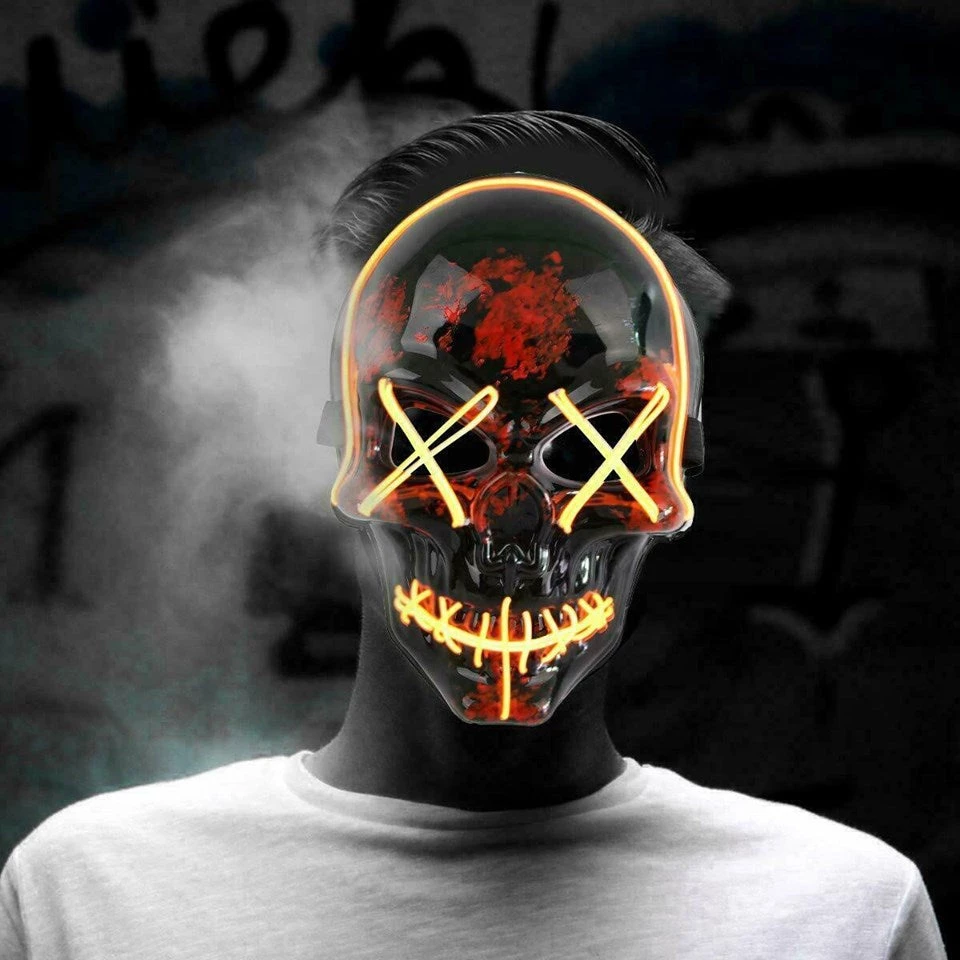 FB Market Place Costume Accessories The Purge Skeleton Mask Light Up Halloween Scary Mask Flashing Glow In Dark 5 FB Market Place Costume Accessories The Purge Skeleton Mask Light Up Halloween Scary Mask Flashing Glow In Dark