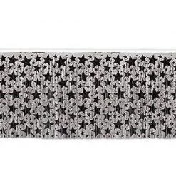Balloon Agencies Party Supplies Hollywood Silver Or Gold With Black Stars Tableskirt