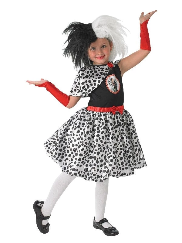 Rubies Deerfield Costumes Cruella De Vil Deluxe Girls Costume 1 Rubies Deerfield Costumes Cruella De Vil Deluxe Girls Costume