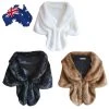 Crazy Crazy & More Crazy Deals Clothing Apparel High Grade Elegant Faux Fur Mink Shawl Stole Coat