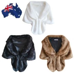 Crazy Crazy & More Crazy Deals Clothing Apparel High Grade Elegant Faux Fur Mink Shawl Stole Coat