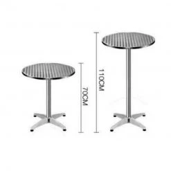 Crazy Crazy & More Crazy Deals Bar Cocktail Table Foldable Aluminium Adjustable Height Indoor Outdoor Home & Garden