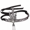 Crazy Crazy & More Crazy Deals Flapper Great Gatsby Roaring 20s Headpiece Black Headband Costume Accessories