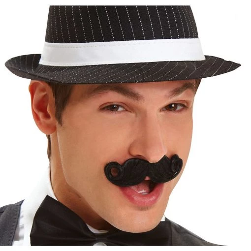 Balloon Agencies Black Mini Handlebar Moustache Costume Accessories 3 Balloon Agencies Black Mini Handlebar Moustache Costume Accessories